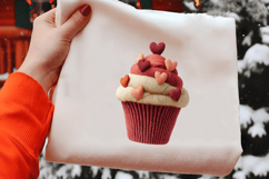 Valentines Yarn Cupcake Clipart Product Image 2