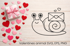 Valentine’s animal SVG design | Valentine’s silhouette SVG Product Image 1
