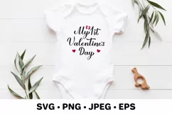 My 1st Valentines Day. Baby first Valentine SVG cut file Product Image 2