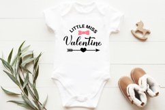 Little Miss Valentine SVG. Valentines Day for kids quote Product Image 2