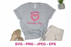 Happy Valentine’s Day SVG. Heart donut. Valentines gift Product Image 2