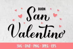 Buon San Valentino - Happy Valentines Day in Italian SVG Product Image 1