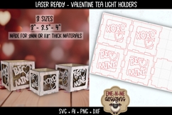 Valentine Tea Light Holder Box | Laser Files | Be Mine XOXO Product Image 2