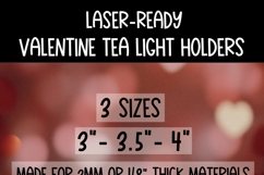 Valentine Tea Light Holder Box | Laser Files | Be Mine XOXO Product Image 3