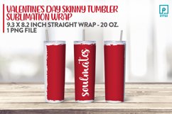 Valentines Day Tumbler Wrap Sublimation - Soulmates Product Image 1