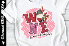 Valentine Wine Gnome Sublimation Product Image 1