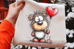 Valentin's Day Birthday Party Teddy clipart Product Image 2