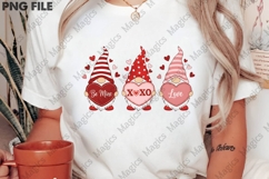 Valentinstag Gnom Trio PNG, Liebesherzen Sublimation Product Image 4