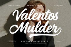 Valentos Mulder Elegant Bold Script Font Product Image 1