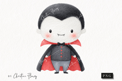 Cute Halloween Vampire Clipart | Halloween PNG Product Image 1
