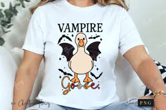 Vampire Goose Halloween PNG | Spooky Season Png Product Image 3