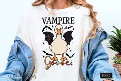 Vampire Goose Halloween PNG | Spooky Season Png Product Image 5