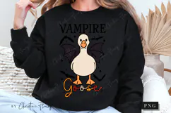 Vampire Goose Halloween PNG | Spooky Season Png Product Image 6
