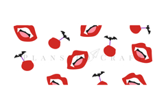 vampire halloween libbey beer can glass full wrap svg presized template for 16oz and 20oz glass for Cricut Silhouette and sublimation