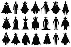 Vampire Silhouette Vectors / Vampire SVG Bundle Product Image 1