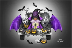 Happy Halloween Truck clipart|African American gnome png Product Image 2