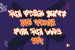 Vandal Revolt | Monoline Graffiti Tags Webfont for Urban sty Product Image 5