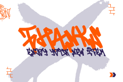 Vandal Revolt | Monoline Graffiti Tags Webfont for Urban sty Product Image 8