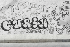 Vandal Wupz - Doodle Graffiti Font Product Image 4