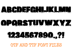 Vanishing Block Lettering Horror Melting Halloween Font OTF Product Image 2