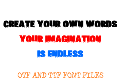 Vanishing Block Lettering Horror Melting Halloween Font OTF Product Image 3