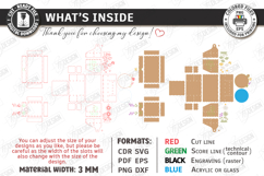 Mini Vanity Organizer with Mirror Laser Cut | Floral Design Product Image 2