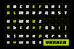 Vanker - Modern Futuristic Scifi Game Font Product Image 2