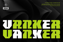 Vanker - Modern Futuristic Scifi Game Font Product Image 1
