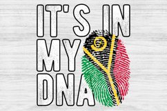It&#039;s in my DNA Vanuatu Flag Fingerprint PNG Sublimation Product Image 1