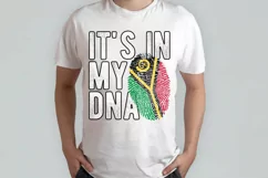 It's in my DNA Vanuatu Flag Fingerprint PNG Sublimation Product Image 2