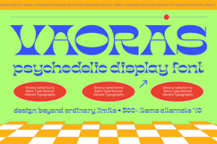Vaoras - Psychedelic Display Font Product Image 1