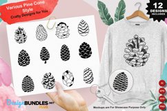 Various Pine Cone Style Clipart Set Product Image 1