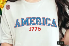 Retro America 1776 PNG | Patriotic PNG Product Image 1
