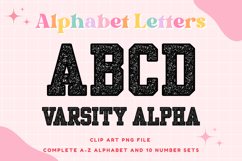 Composition Notebook Alphabet Back To School Varsity Letters Product Image 1