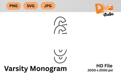 Varsity Monogram Product Image 1