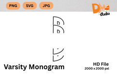 Varsity Monogram Product Image 1