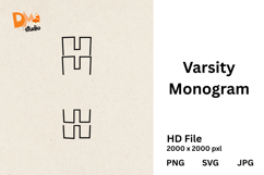 Varsity Monogram Product Image 1