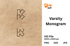Varsity Monogram Product Image 1
