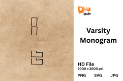 Varsity Monogram Product Image 1