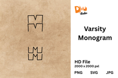 Varsity Monogram Product Image 1