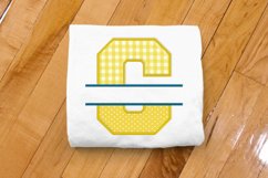 Varsity Letter C Split Applique Embroidery