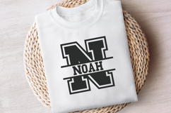 Varsity Split SVG Alphabet Product Image 3