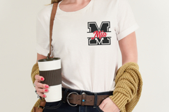 Varsity Split SVG Alphabet Product Image 4