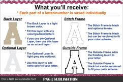 Blank Alphabet Letters - Doodle Alphabet Bundles - 4 Sets Product Image 7