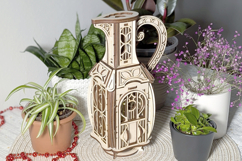 Jug Fairy House - SVG Laser Cut File with Instructions Product Image 6