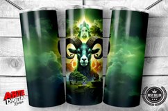 Ram Tumbler Wrap | Fantasy art | tumbler design Product Image 1
