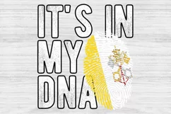 It's in my DNA Vatican City Flag Fingerprint PNG Sublimation Product Image 1