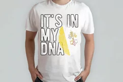 It's in my DNA Vatican City Flag Fingerprint PNG Sublimation Product Image 2