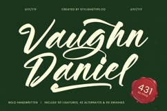 Vaughn Daniel - Bold Handwritten Font Product Image 1