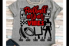 Football mom svg png Silhouette Cameo Cricut touchdown game Product Image 1